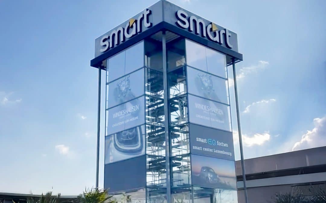 écran LED 48 m² – Smart Tower Luxembourg