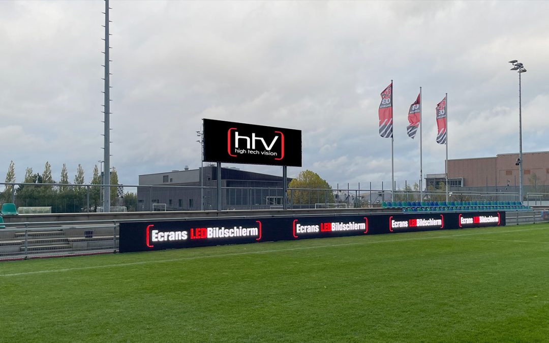 Boarding led et marquoir led pour stade au luxembourg